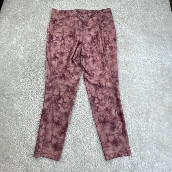 Athleta Salutation Stash Pocket 7/8 Legging Pink Tie Dye - Picture 3 of 8